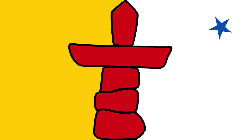 Nunavut B F Jewish Genealogy And More   Flag Of Nunavut 