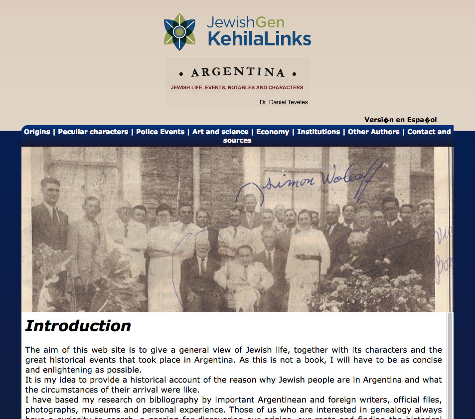 JewishGen KehilaLinks - Argentina - B&F: Jewish Genealogy And More