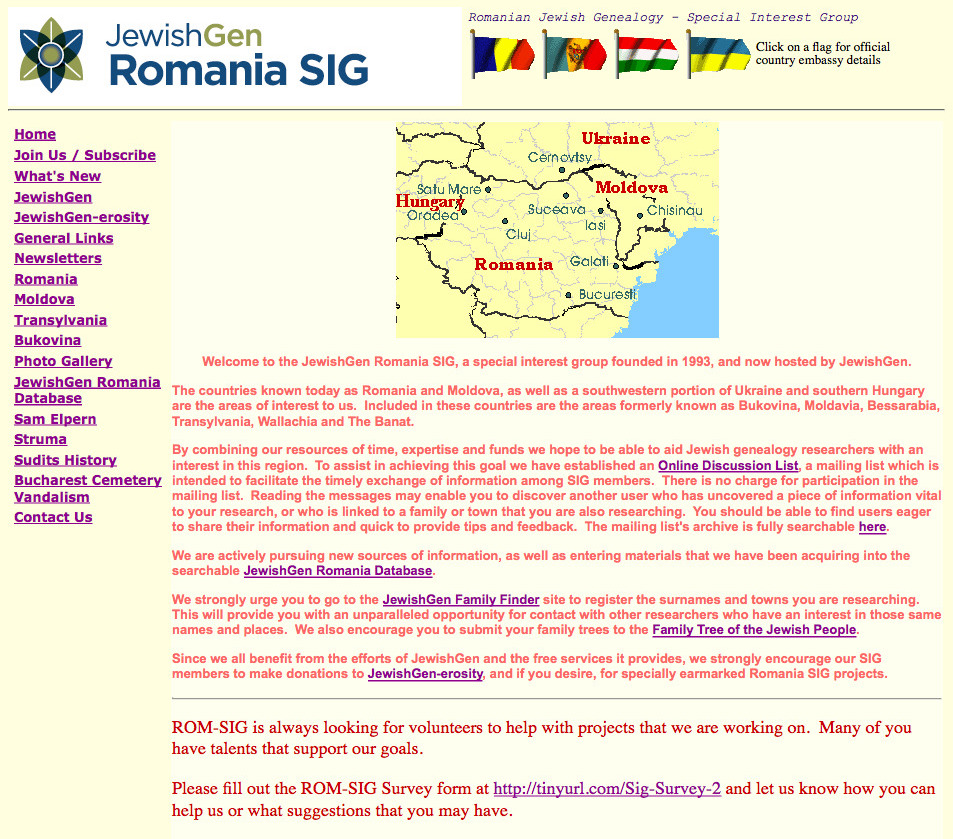 JewishGen - Romania SIG - B&F: Jewish Genealogy And More