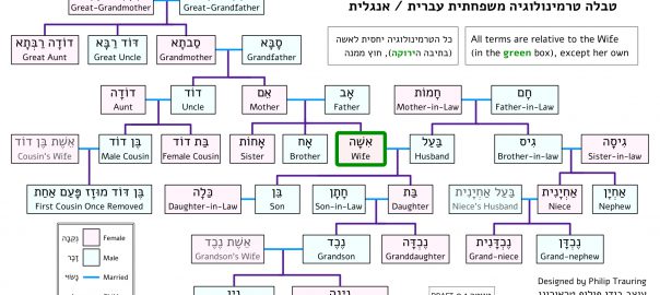 Hebrew-English Family Terms Chart