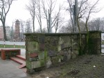 Gryfice - mur z nagrobkw z cmentarza ydowskiego