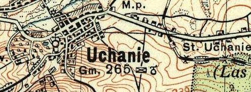 Mapa okolic Uchani z 1933 roku - kliknij, aby powikszy